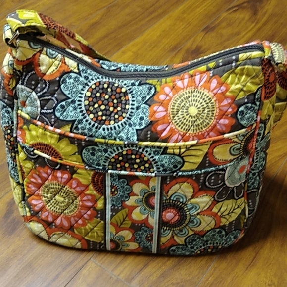 Vera Bradley "Flower Shower" Shoulder Bag - Picture 4 of 10